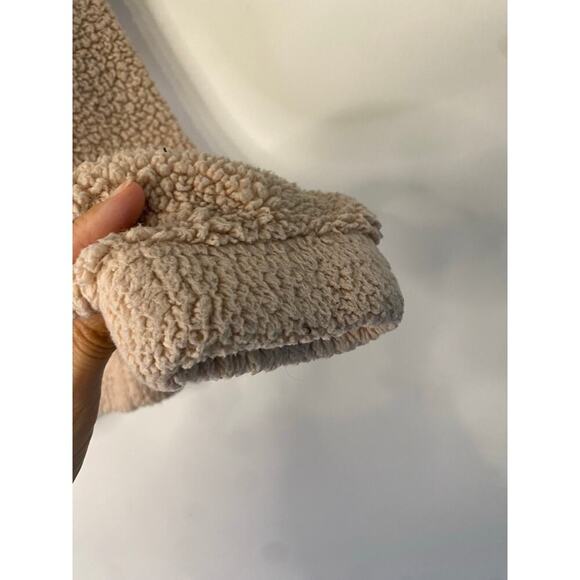 UGG By Koolaburra Pink 1/2 Zip Sherpa Fleece Pullover Sweatshirt Medium Winter - Picture 10 of 16